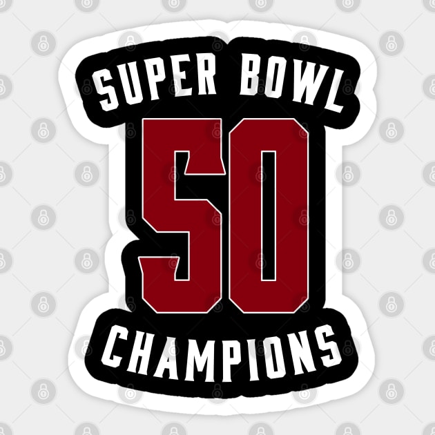 Super bowl 50 Champions Sticker by ezx